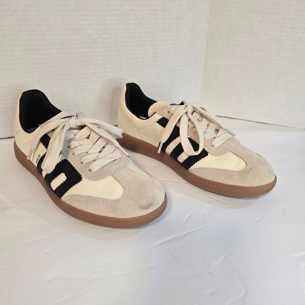 BACK70 GHOST SNEAKERS, BEIGE BLACK, SIZE 38